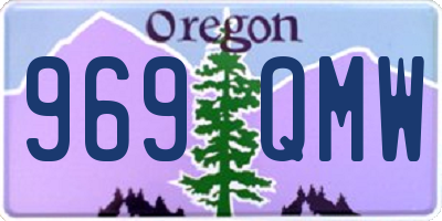 OR license plate 969QMW
