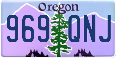 OR license plate 969QNJ