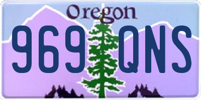 OR license plate 969QNS