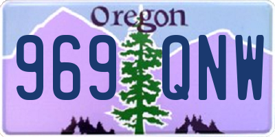 OR license plate 969QNW