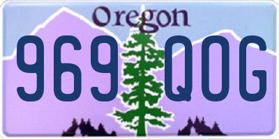 OR license plate 969QOG