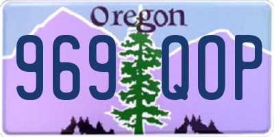 OR license plate 969QOP