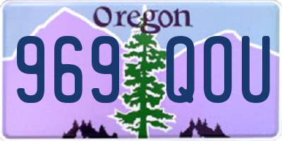 OR license plate 969QOU