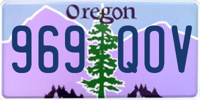 OR license plate 969QOV