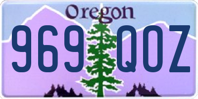 OR license plate 969QOZ