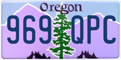 OR license plate 969QPC