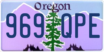 OR license plate 969QPE