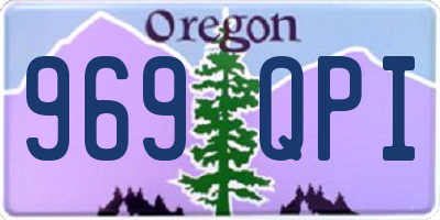 OR license plate 969QPI