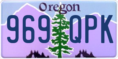 OR license plate 969QPK