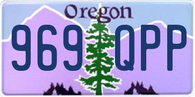 OR license plate 969QPP