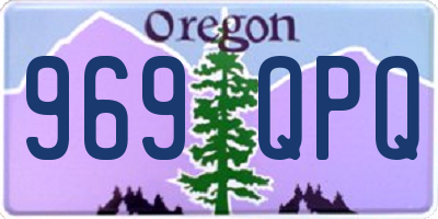 OR license plate 969QPQ