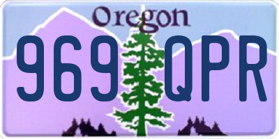 OR license plate 969QPR