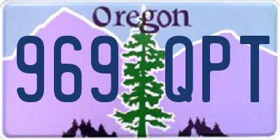 OR license plate 969QPT