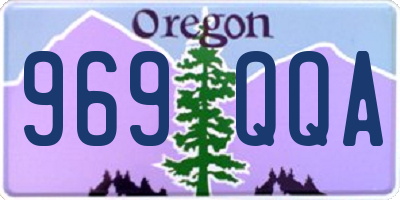 OR license plate 969QQA