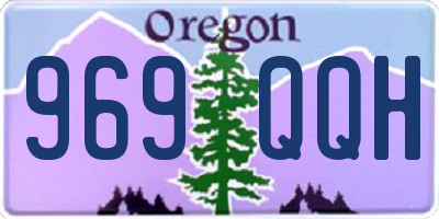 OR license plate 969QQH