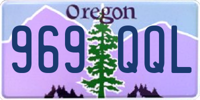 OR license plate 969QQL