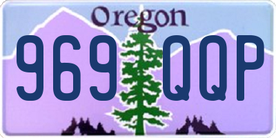 OR license plate 969QQP