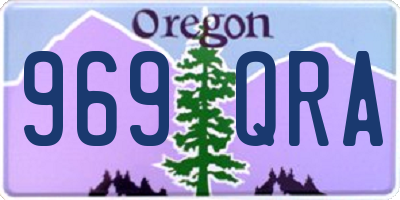 OR license plate 969QRA