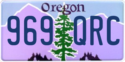 OR license plate 969QRC