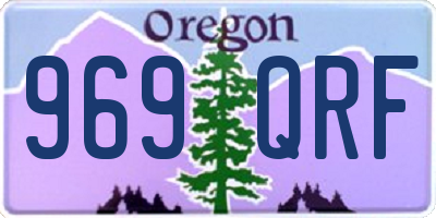 OR license plate 969QRF