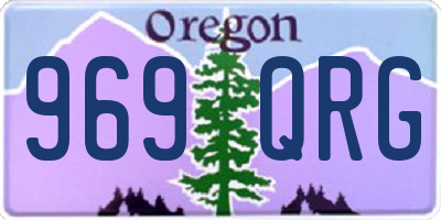 OR license plate 969QRG