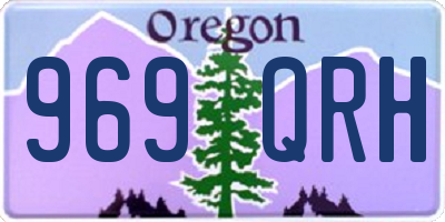 OR license plate 969QRH