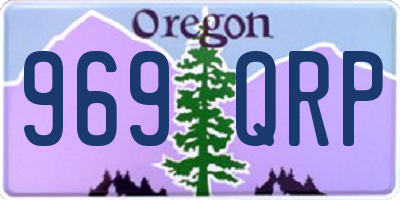 OR license plate 969QRP