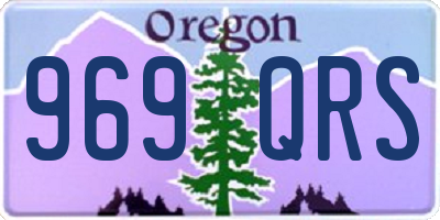 OR license plate 969QRS