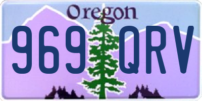 OR license plate 969QRV