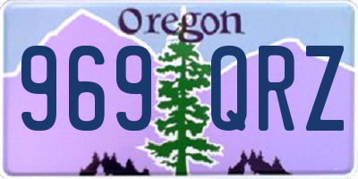 OR license plate 969QRZ