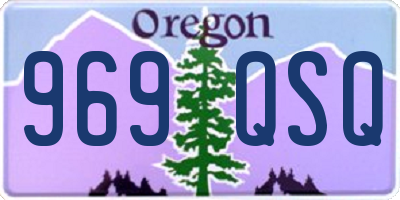 OR license plate 969QSQ