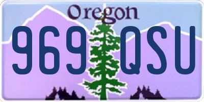 OR license plate 969QSU