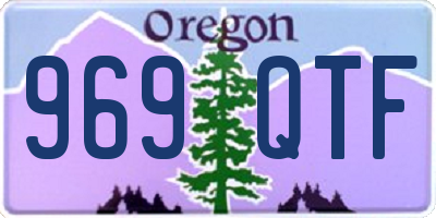 OR license plate 969QTF