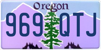 OR license plate 969QTJ