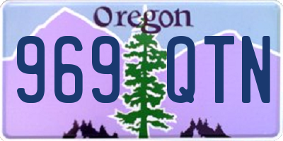 OR license plate 969QTN