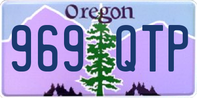 OR license plate 969QTP