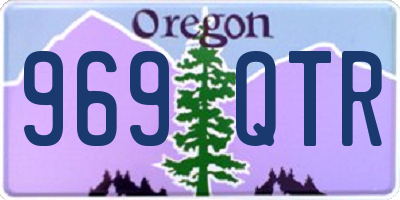 OR license plate 969QTR