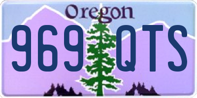 OR license plate 969QTS