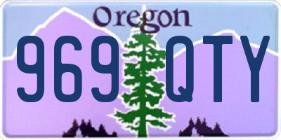 OR license plate 969QTY