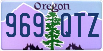 OR license plate 969QTZ