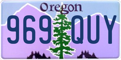 OR license plate 969QUY