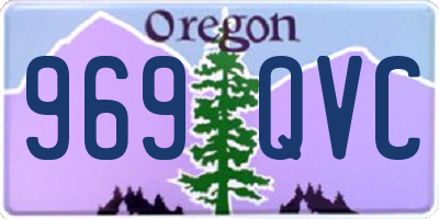 OR license plate 969QVC