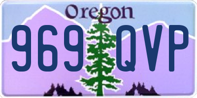 OR license plate 969QVP