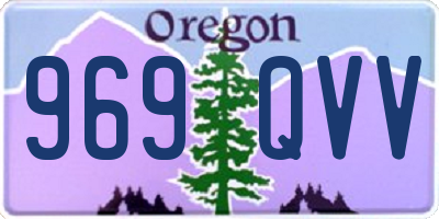 OR license plate 969QVV