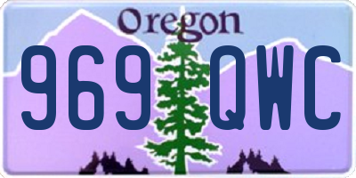 OR license plate 969QWC