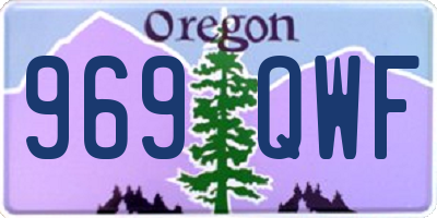 OR license plate 969QWF