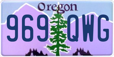OR license plate 969QWG