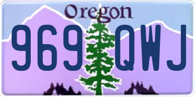 OR license plate 969QWJ