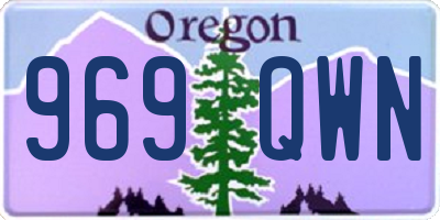 OR license plate 969QWN