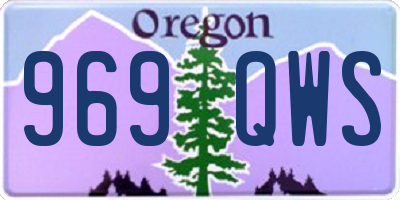 OR license plate 969QWS
